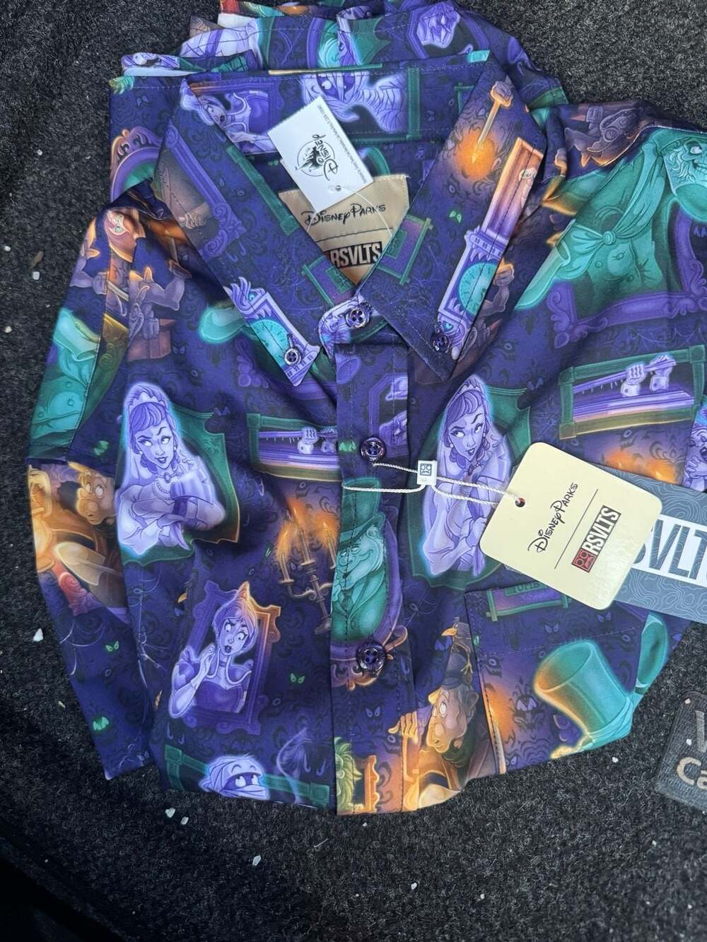 Disney Parks rsvlts Magic Kingdom Haunted Mansion Kunuflex Shirt Men small